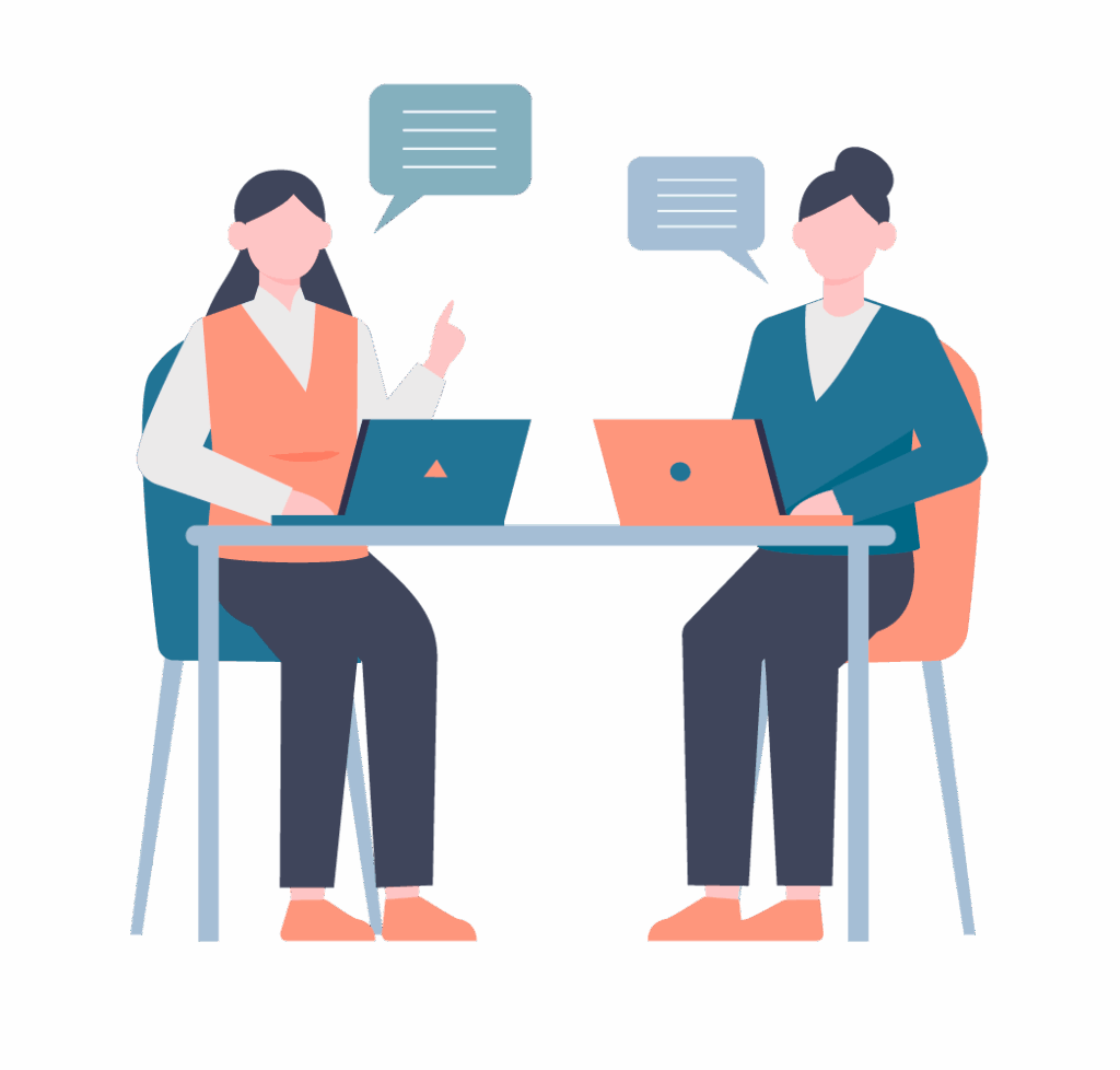 ホームページ制作のためのヒアリングイラスト