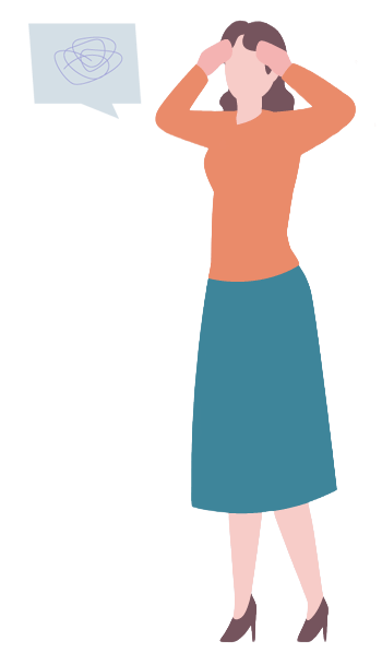 悩みを抱える女性